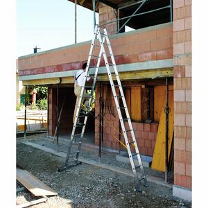 ZARGES Combimaster Plus X - Kombi-Steh-Schiebeleiter 2 x 6 Sprossen