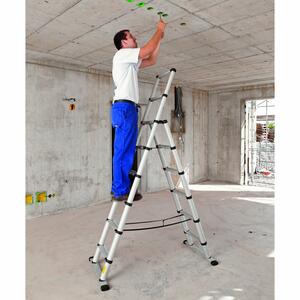 ZARGES LM-Teleskop Kombileiter 6 + 2 Stufen
