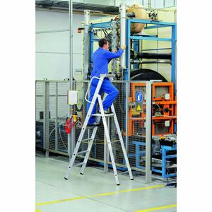 ZARGES Meistertritt S - LM-Stehleiter m Plattform 8 Stufen