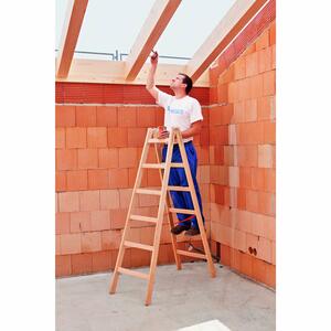 ZARGES Cresta B - Holz-Stehleiter 2 x 10 Sprossen