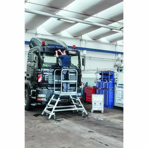 ZARGES Podesttreppe, beidseitig 3 Stufen