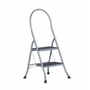 Altrex Cromato Haushalts-Stufenleiter 2-Stufen mit Hohe Bügel Silver